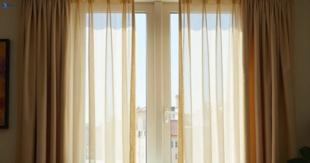 Dusty and dull curtains in point-cook-vic before steam cleaning